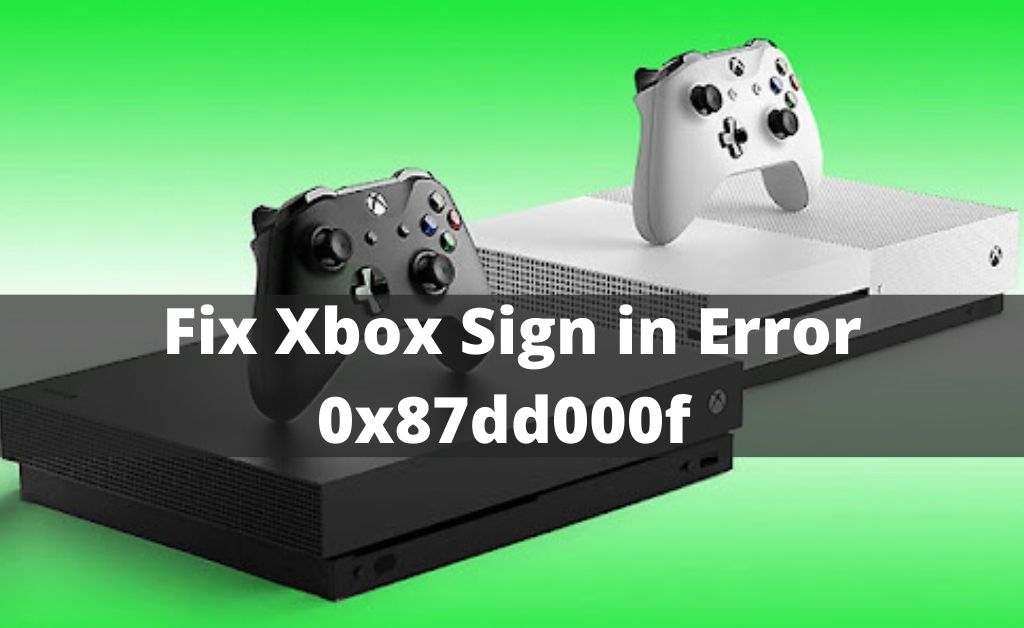 Xbox sign in error