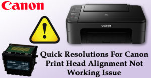 canon print head alignment not working