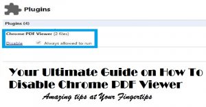 how to disable chrome pdf viewer
