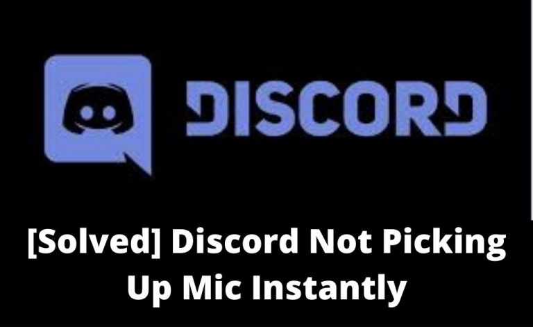 discord not picking up mic