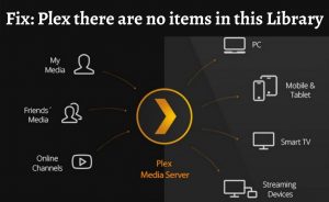 plex there are no items in this library