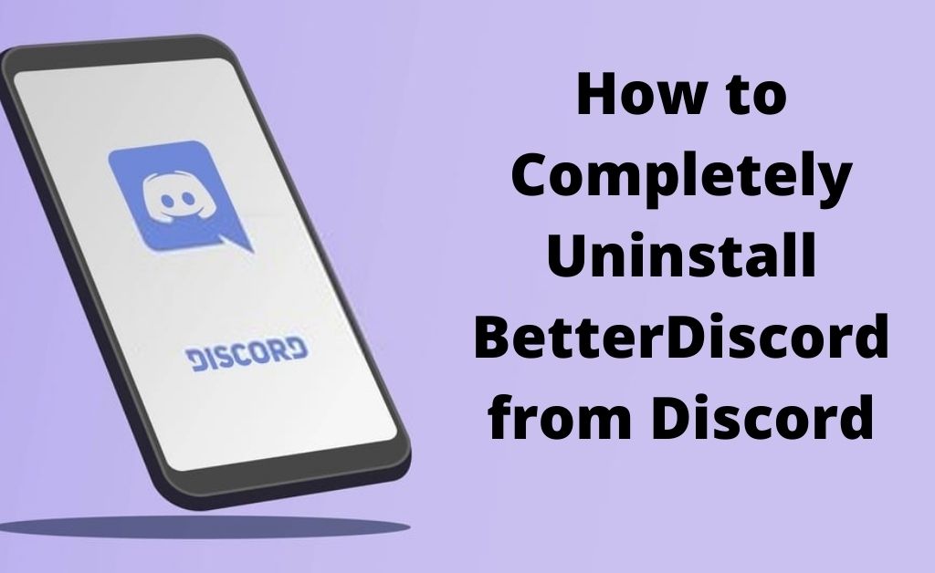 uninstall betterdiscord
