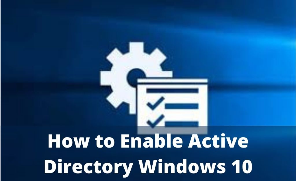 Как включить active directory windows